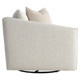 Bernhardt Demi Fabric Swivel Chair White,Cream Fabric P7902SA