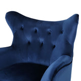 Christopher Knight Home® - Noble House - Seigfried Mid Century Navy Blue Velvet Arm Chair