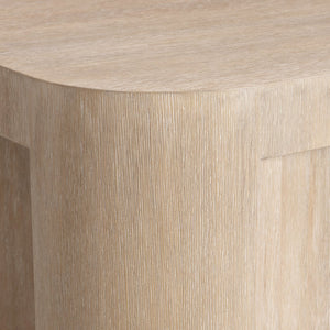 Bernhardt Bernhardt Loggia Cocktail Table With Fluted Column Base, Wire-Brush Oak Aria Finish, Casters 345013