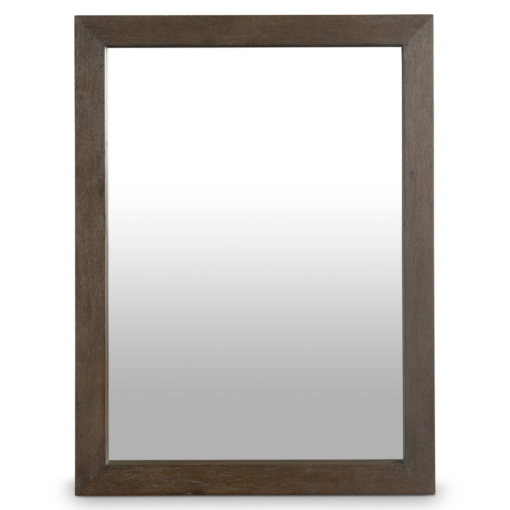 Bernhardt Bernhardt Outline Mirror — Wire‑Brushed Oak Frame In Cassel Finish, Vertical Or Horizontal Accent 360333