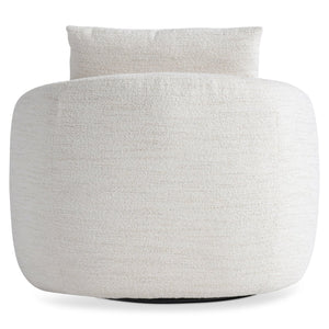 Bernhardt Bernhardt Jules Sculptural Fabric Swivel Chair With Plush Deep Seat, 360° Base, Customizable Finish - Made to Order P1822SA