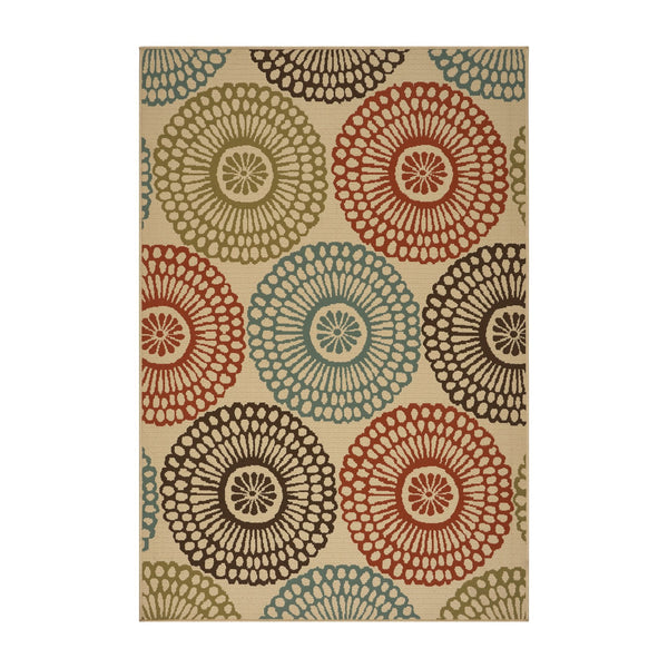 English Elm Christopher Knight Home® - MONTEGO Beige 697J 5'3" x 7'6" Polypropylene Area Rug – Durable Low-Pile 4mm Multicolor Accent, No Assembly Required 64176.00