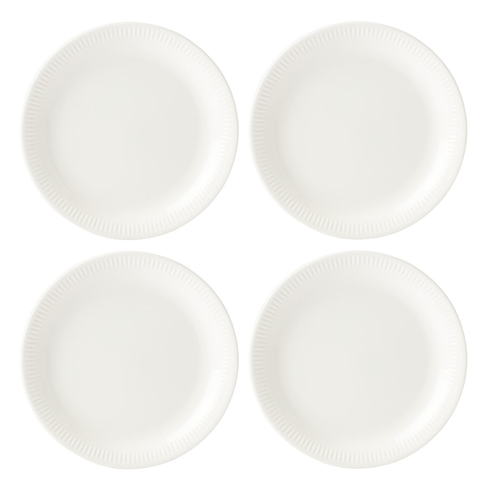 Lenox Profile White Porcelain 4-Piece Dinner Plate Set White, WHITE PORCELAIN 891166