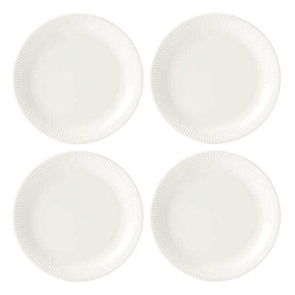 Lenox Profile White Porcelain 4-Piece Dinner Plate Set White, WHITE PORCELAIN 891166