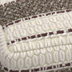 English Elm Grady Square Pouf - Handcrafted Earth Tone Accent For Comfort, Seating, Or Footstool Use B136P159322
