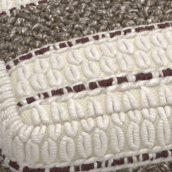 English Elm Grady Square Pouf - Handcrafted Earth Tone Accent For Comfort, Seating, Or Footstool Use B136P159322