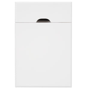 Homelegance By Top-Line Cerie 1-Drawer Side Table with Charging Station White Wood