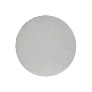 Bernhardt Bernhardt Corsica Stonecast Outdoor Accent Table – Half-Circle Sculptural Side Table, Weather-Resistant Finish X04113