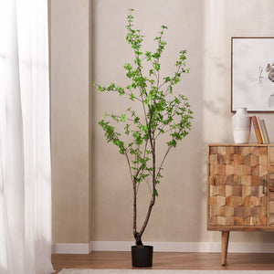 English Elm 180cm Faux Enkianthus Indoor Tree Realistic Disc Leaf Branches Zero Maintenance 74335.00