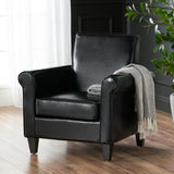 Christopher Knight Home® - Noble House - Freemont Bonded Leather Black Club Chair