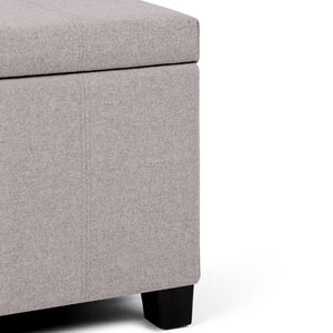 English Elm Dover Storage Ottoman Bench - Cloud Grey Fabric With Ample Storage & Stylish Seating For Any Room B136P159035
