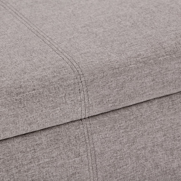 English Elm Avalon Storage Ottoman Bench - Stylish Cloud Grey With Generous Hidden Storage For Every Room B136P158637