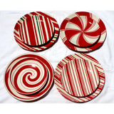 Candy Cane Style Plate - Set of 4 S48CCP/S4 Elk Home