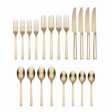 Lenox Oneida Chef's Table Champagne 20 Piece Everyday Flatware Set, Service for 4 Metallic, STAINLESS METAL B1039020AL20