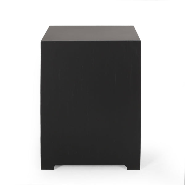 English Elm Propane Tank Cover Outdoor Iron Side Table with Slatted Storage for Fire Pit Patios 67760.00DGRY
