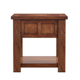 Homelegance By Top-Line Niccolo 24" Tall End Table with Storage Brown Wood