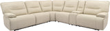 Parker House Parker Living Spartacus - Oyster 6 Piece Modular Power Reclining Sectional with Power Adjustable Headrests Oyster 70% Polyester, 30% PU (W) MSPA-PACKA(H)-OYS