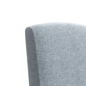A.R.T. Furniture Haven Upholstered Side Chair - Vintage Cottage Chic Design in Light Blue with Scalloped Detailing 339200-2367