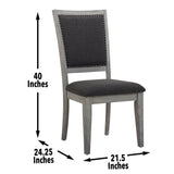 Steve Silver Whitford Side Chair, Set of 2 WH500S
