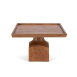 Mango Wood Square Serving Pedestal, 12" EAW95959 Park Hill