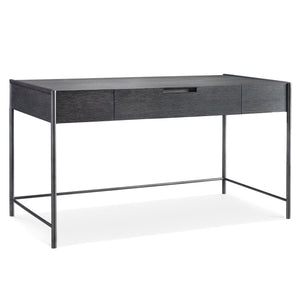 Bernhardt Bernhardt Outline Desk With Wire-Brushed Oak Kohl Top, Textured Atra Steel Frame, Soft-Close Drawer 360510