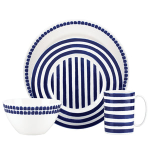 Lenox Kate Spade Charlotte Street North 4-piece Place Setting Blue, WHITE PORCELAIN 844093