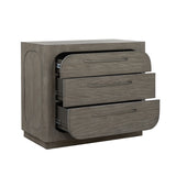 Scott Living Home Griffith Three Drawer Hall Chest Gray with Light Wood Finish P367DJ125 Pulaski Furniture