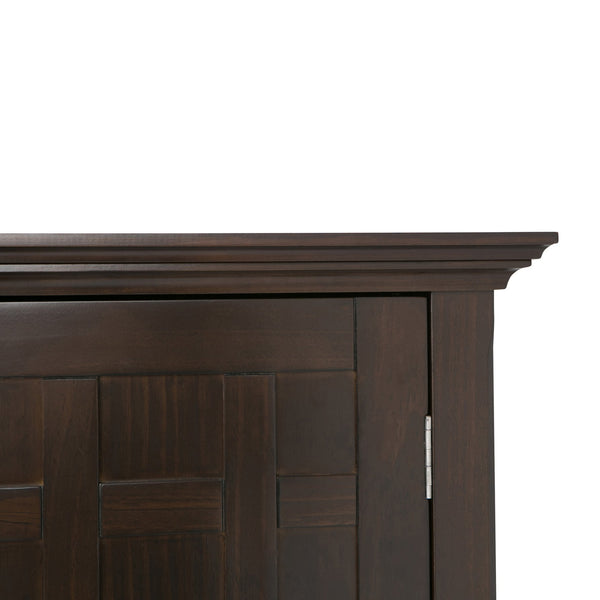 English Elm Bedford Sideboard Buffet With Wine Rack - Elegant Dark Tobacco Storage For Dining & Living Rooms B136P158119