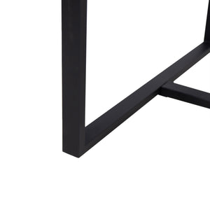 English Elm Christopher Knight Home® - EZRA Outdoor Industrial Acacia Wood Bar Table with Teak Finish and Iron Frame for Stylish Patios Black 70261.00