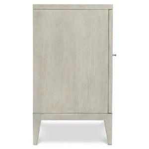 Bernhardt Bernhardt Cornelia Buffet With Nebbia Ash, Brushed & Glazed Stainless Diamond Inlay, Soft-Close Doors 331131