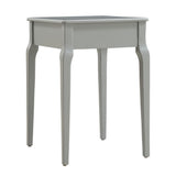 Homelegance By Top-Line Jessip 1-Drawer Wood Side Table Grey Wood