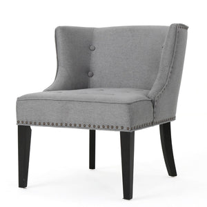 Christopher Knight Home® - Noble House - Adelina Contemporary Upholstered Accent Chair with Nailhead Trim