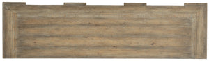 Hooker Furniture Castella Antique Slate 72" Credenza With Carved Acanthus, Scroll Motifs & Ample Adjustable Storage 5878-85001-80