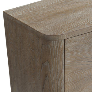 Bernhardt Bernhardt Aventura Marcona 6-Drawer Bow-Front Dresser With Pyramid Drawer Faces & Soft-Close Drawers 318054