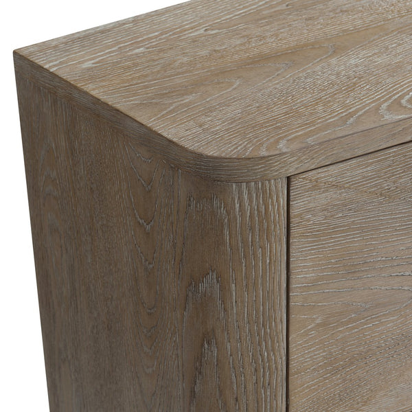 Bernhardt Bernhardt Aventura Marcona 6-Drawer Bow-Front Dresser With Pyramid Drawer Faces & Soft-Close Drawers 318054