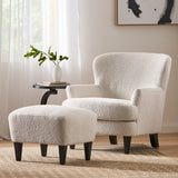 Christopher Knight Home® Boucle Club Chair & Ottoman Set - Contemporary Luxury Seating