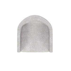 A.R.T. Furniture Mezzanine Host Chair In Dove Gray - Luxurious Chenille Upholstered Barrel Design With Floor Glides Light Gray Parawood And Poplar Solids,Foam,Fiber,Fabric 325201-2249