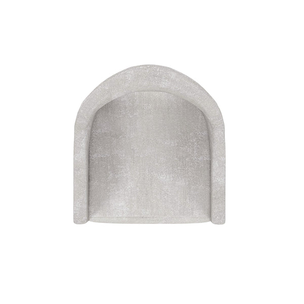 A.R.T. Furniture Mezzanine Host Chair In Dove Gray - Luxurious Chenille Upholstered Barrel Design With Floor Glides Light Gray Parawood And Poplar Solids,Foam,Fiber,Fabric 325201-2249