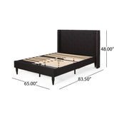 Christopher Knight Home® - Noble House - Tourmaline Fully-Upholstered Bed Frame - Queen-Size - Traditional -