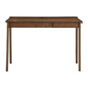 Homelegance By Top-Line Chilton Walnut Finish Writing Desk and Chair Set Walnut Rubberwood