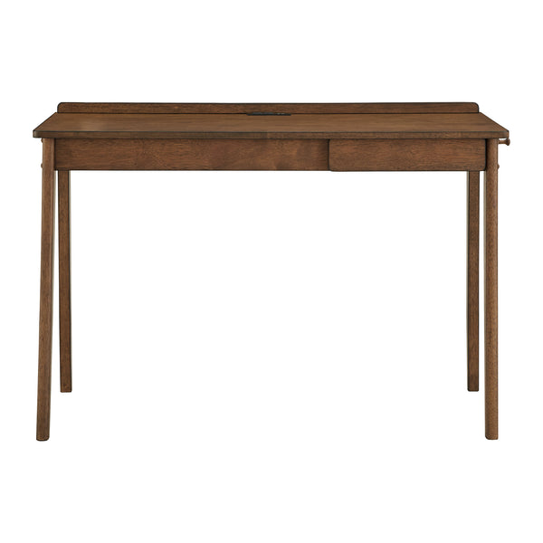 Homelegance By Top-Line Chilton Walnut Finish Writing Desk and Chair Set Walnut Rubberwood
