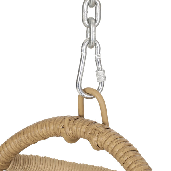 English Elm Christopher Knight Home® - Elijah Stylish Foldable Hanging Chair - Cozy Outdoor Basket Seat With Cushions For Relaxation & Charm 70604.00LTN