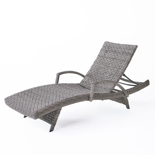 English Elm Christopher Knight Home® - Crete Wicker Chaise Lounge Set - Weather-Resistant Outdoor Chairs For Modern Patios & Pool Areas 58997.00ARMMP2