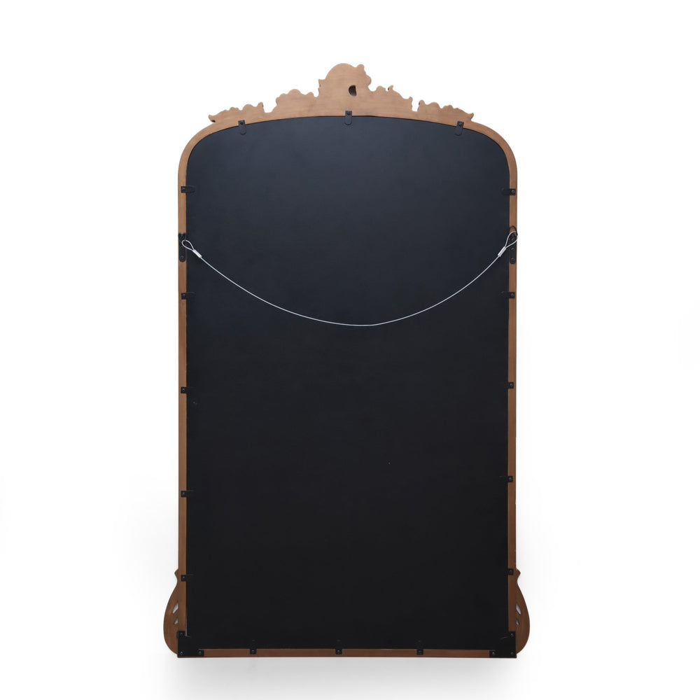 English Elm Christopher Knight Home® - OVERMANTLE Handcrafted Antique Gold Over Mantle Mirror with Carved Frame, Tempered Glass, 58"H 71466.00