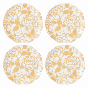 Lenox Butterfly Meadow Cottage Accent Plates, Set of 4 Multi, WHITE PORCELAIN 894334