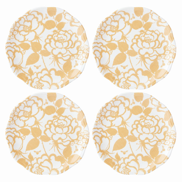 Lenox Butterfly Meadow Cottage Accent Plates, Set of 4 Multi, WHITE PORCELAIN 894334