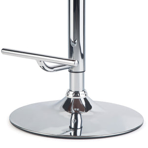 English Elm Marana Bentwood Adjustable Swivel Bar Stool In Stone Grey - Chic Comfort For Modern Spaces B136P158936