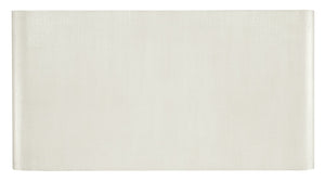 Hooker Furniture Serenity Kai Cocktail Table — Sand Dollar White Lacquered Grasscloth, Rounded Organic Silhouette, Durable Modern Centerpiece 6350-80210-03