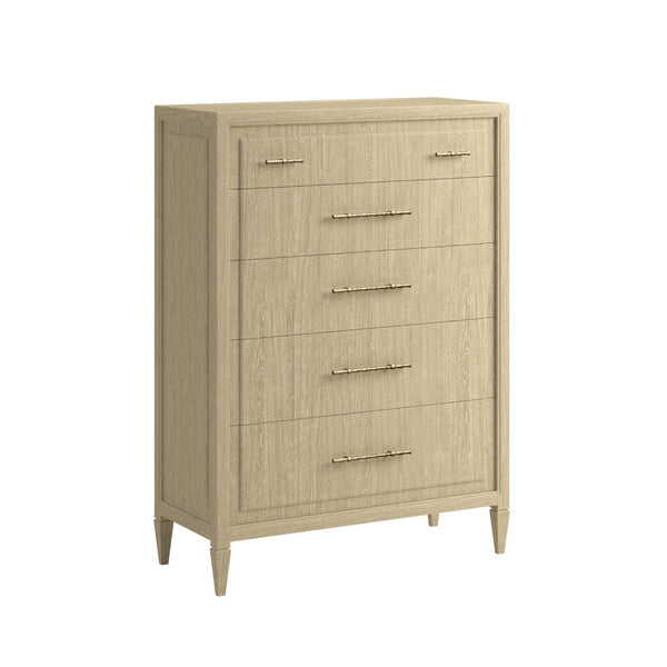 A.R.T. Furniture Eave 5 Drawer Chest - Timeless Natural Wood Storage with Elegant Design for Bedroom Organization & Style 436150-1825