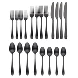 Lenox Cambridge Poet Black Satin 20-Piece Flatware Set NO COLOR METAL 507320CKW12R